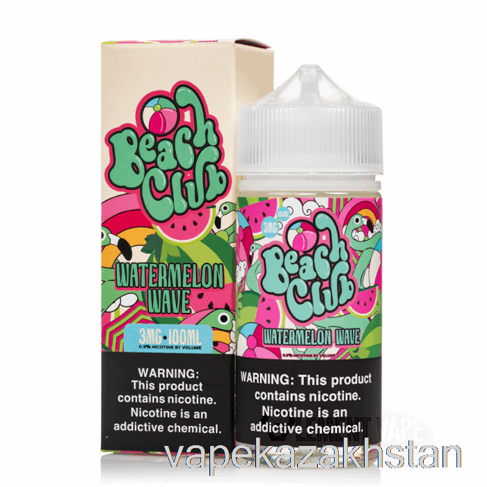 Vape Disposable Watermelon Wave - Beach Club - 100mL 12mg